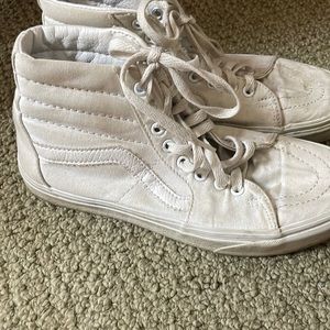 White high top Vans size 8.5